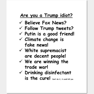 Are you a Trump Idiot? Posters and Art